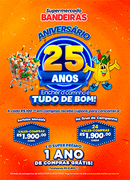bandeiras aniversario 25 anos