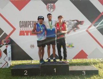Peter Henrique do Carmo � vice-campe�o paulista de atletismo na prova do salto em dist�ncia