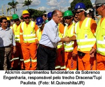 Alckmin d� in�cio �s obras de melhorias na Ribeiro de Barros