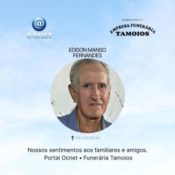 Portal Ocnet informa os falecimentos desta quarta-feira (22)