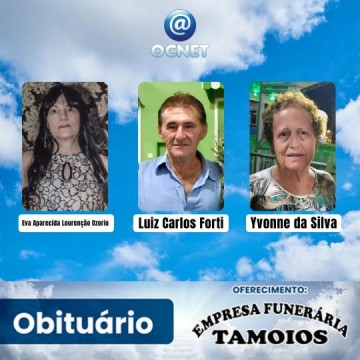 Portal Ocnet informa os falecimentos desta ter�a-feira (01/10/2024)