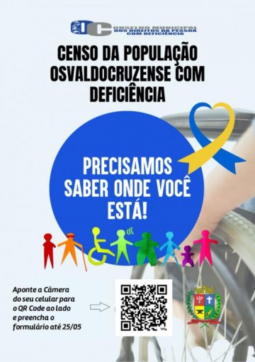 Censo da pessoa com defici�ncia tem participa��o prorrogada