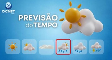 Tera-feira  de sol com muitas nuvens em Osvaldo Cruz