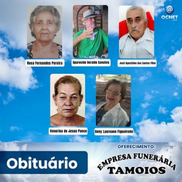 Portal Ocnet informa os falecimentos desta ter�a-feira (27/08/2024)