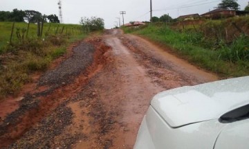 Internauta reclama estado de abandono da estrada do Valesburgo