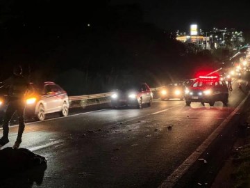 Pedestre morre ap�s ser atropelado duas vezes na Rodovia do Contorno em Mar�lia