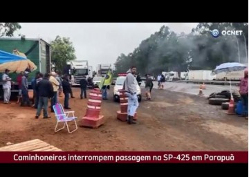 V�DEO:  V�rios pontos de bloqueio foram registrados em rodovias aqui da regi�o de Osvaldo Cruz