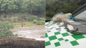 Durante a Piracema, homem � flagrado pescando em �rea proibida em Parapu�