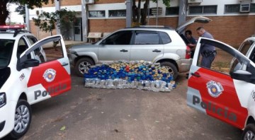 Interdi��o em rodovia ajuda a PM prender jovem com 318 quilos de maconha