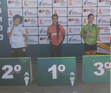 Atleta Laura Fernanda se supera e � campe� em S�o Bernardo do Campo mesmo se recuperando de uma entorse