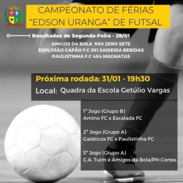 Campeonato de Frias de Futsal Edson Uranga tem a sexta rodada amanh (31)