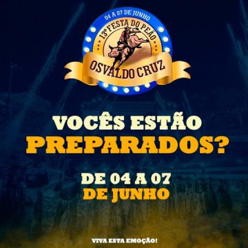 Rodeio 2025 come�a hoje em Osvaldo Cruz