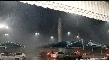 V�DEO: Temporal com granizo atinge Prudente - assista!
