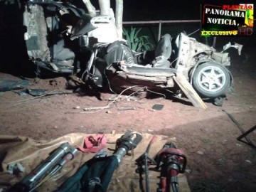 Dois jovens morrem ap�s carro capotar e bater em �rvore pr�ximo a Dracena