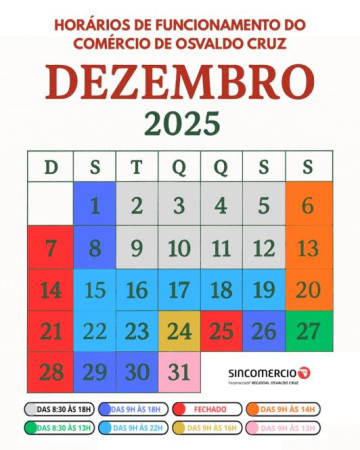 Lojas do com�rcio de Osvaldo Cruz come�am a trabalhar � noite no dia 15