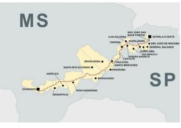 Ferrovia que passar por cidades da regio e do Mato Grosso do Sul
