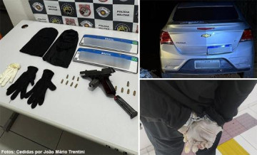 Procurado por homic�dio � preso com arma, muni��es e ve�culo com placas adulteradas em Tup�