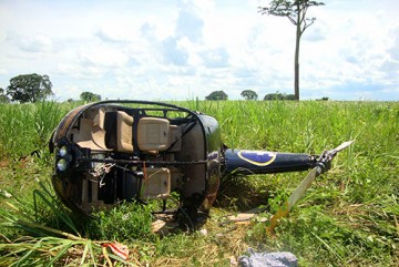 Aeronutica investiga queda de helicptero em Buritama