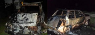 Carros batem na SP-294, pegam fogo, explodem e deixam dois feridos