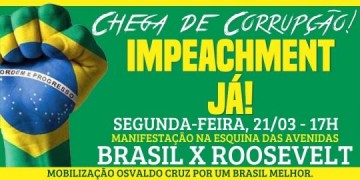 Por que manifestar em Osvaldo Cruz? Vamos celebrar a democracia