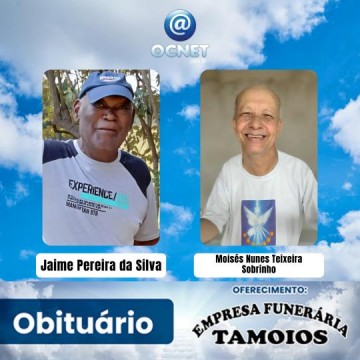 Portal Ocnet informa os falecimentos desta quarta-feira (26/03/2025)