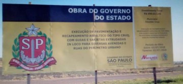 Governo do Estado segura verba de R$ 1 milh�o para obra em Osvaldo Cruz