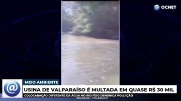 VDEO: Usina de Valparaso  multada em quase R$30 mil por crime ambiental