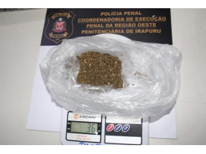 Mulher de detento � flagrada com maconha escondida no c�s de cal�a ao tentar entrar em Penitenci�ria de Irapuru