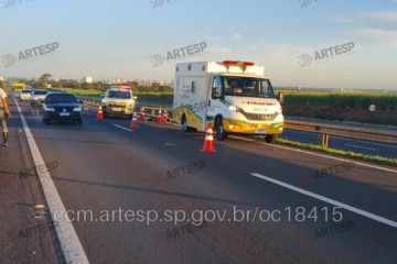 Motociclista morre em grave colis�o na SP-300 em Birigui