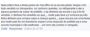 Escola Get�lio Vargas esclarece pol�mica levantada por pai de aluno