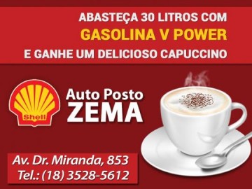 Posto Zema Shell: quer ganhar um capuccino? Saiba como...