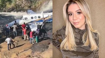 Polcia Civil encontra cabo enrolado na hlice do avio que caiu com Marlia Mendona