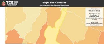 Cada osvaldo cruzense pagou R$ 54,84 em um ano para manter a C�mara Municipal