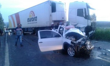 Acidente mata motorista pr�ximo ao trev�o de Parapu�