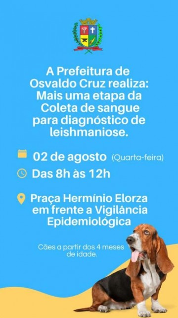 Secretaria de Sa�de de Osvaldo Cruz prepara mais uma etapa no combate � leishmaniose