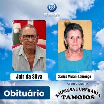 Portal Ocnet informa os falecimentos desta segunda-feira (12/08/2024)