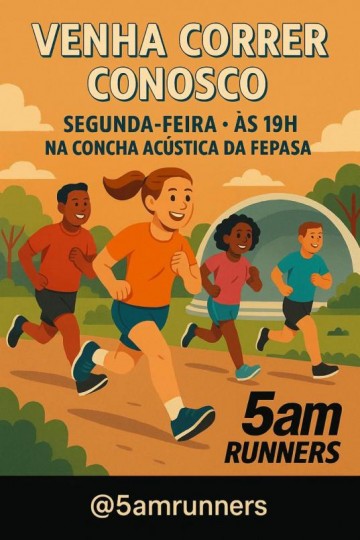 Grupo 5am Runners ensina como correr gratuitamente �s segundas-feiras � noite na antiga Fepasa
