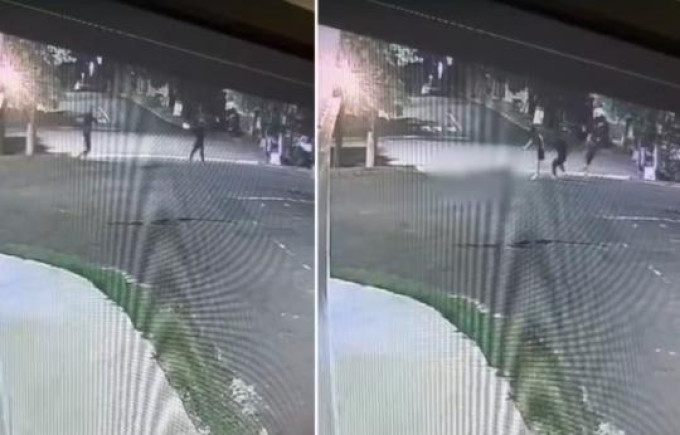 V�DEO: C�mera flagra momento em que suspeito de invadir terreiro de umbanda � morto a tiros em Presidente Prudente