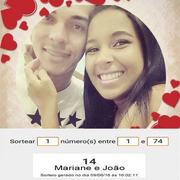 GANHOU! Casal Mariane e Joo vence a promoo Dia dos Namorados do Ocnet