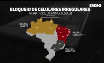 Bloqueio de celulares 'piratas' chega a todo o pa�s