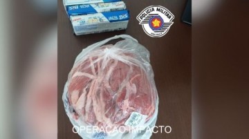 Homem � preso por furto de carne e chocolate em supermercado de Tup�