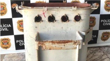 Pol�cia Civil recupera transformador da Sabesp furtado em mar�o