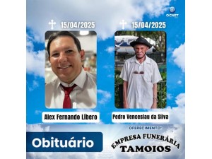 Portal Ocnet informa os falecimentos desta quarta-feira (16/04/2025)