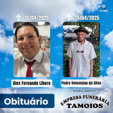 Portal Ocnet informa os falecimentos desta quarta-feira (16/04/2025)