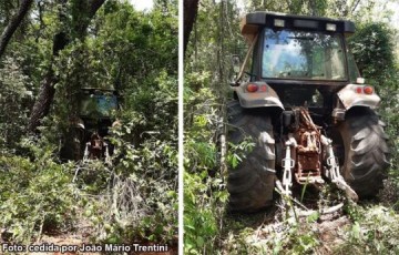 Policia Civil recupera dois tratores que foram furtados de propriedade rural em Parapu�