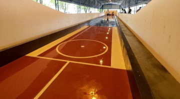 Ap�s rachaduras causadas por tr�fego de ve�culos na Avenida Estados Unidos, Prefeitura anuncia t�rmino de recupera��o de cancha de malha