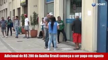 VDEO: Adicional de R$ 200 do Auxlio Brasil comea a ser pago em agosto
