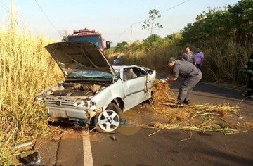 Motorista fica ferido em acidente na Vicinal Tup� � Bastos na manh� desta quinta-feira