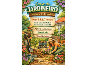 Senar e Casa da Mulher abrem inscri��es para Curso de Jardinagem