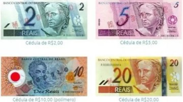 Primeiras notas do real v�o sair de circula��o; entenda mais